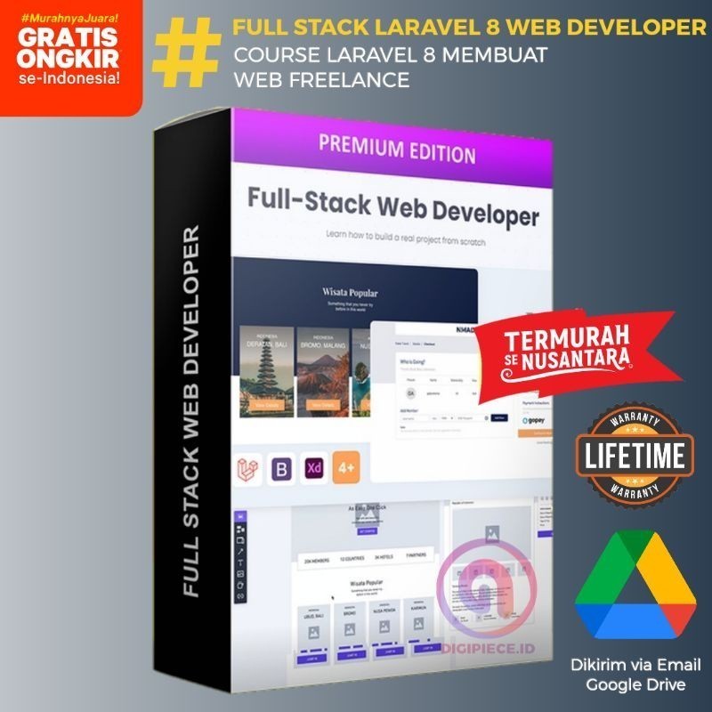 Jual Full Stack Laravel 8 Web Developer - Studi Kasus Membuat Web ...