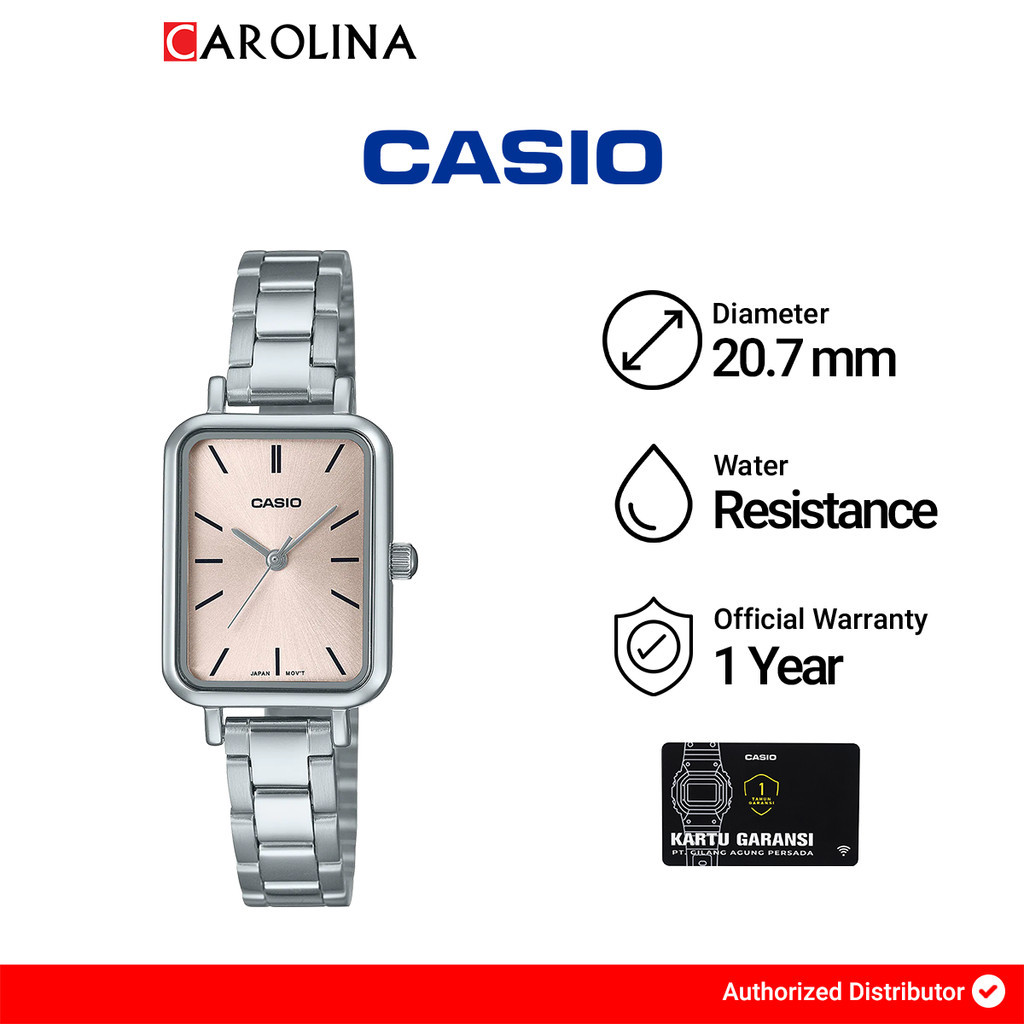 Jam Tangan Wanita CASIO LTP-V009D-4E Light Pink Dial…
