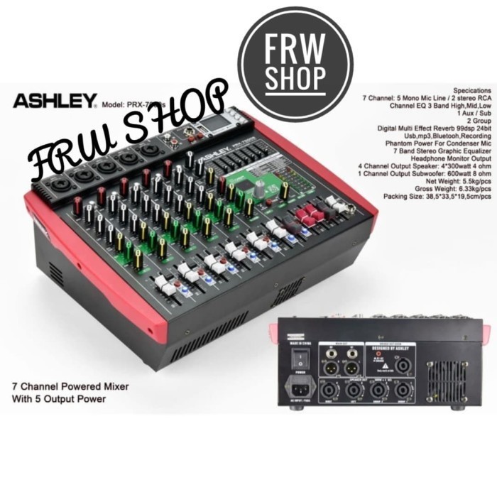 Jual PROMO PUNCAK POWER MIXER ASHLEY PRX 7000S / PRX7000s + SUBWOFFER