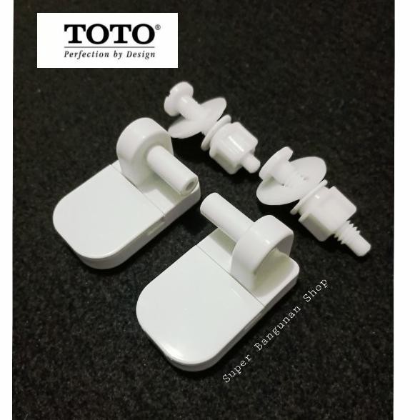 Jual Baut engsel tutup kloset Ori TOTO / Baut PVC seat cover closet ...