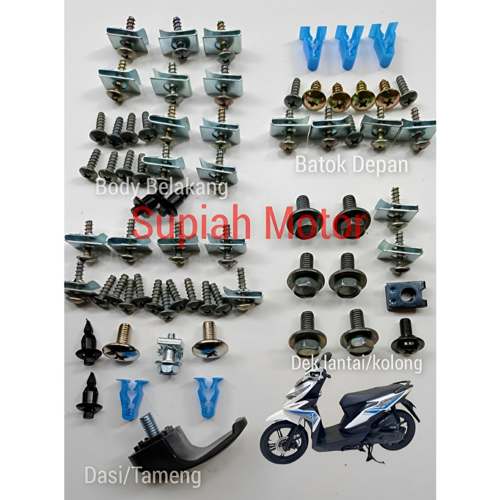 Jual Baut Body Beat Esp Baut Beat Esp Full Set Baut Full Body Honda