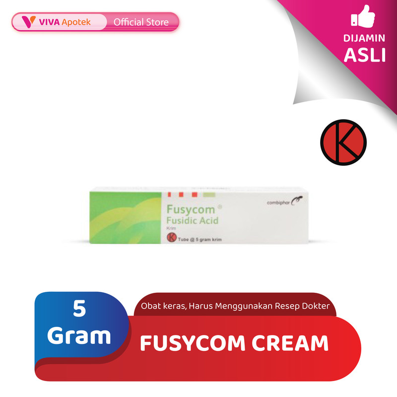 Jual Fusycom Cream Asam Fusidat Infeksi Kulit Impetigo 5 Gram