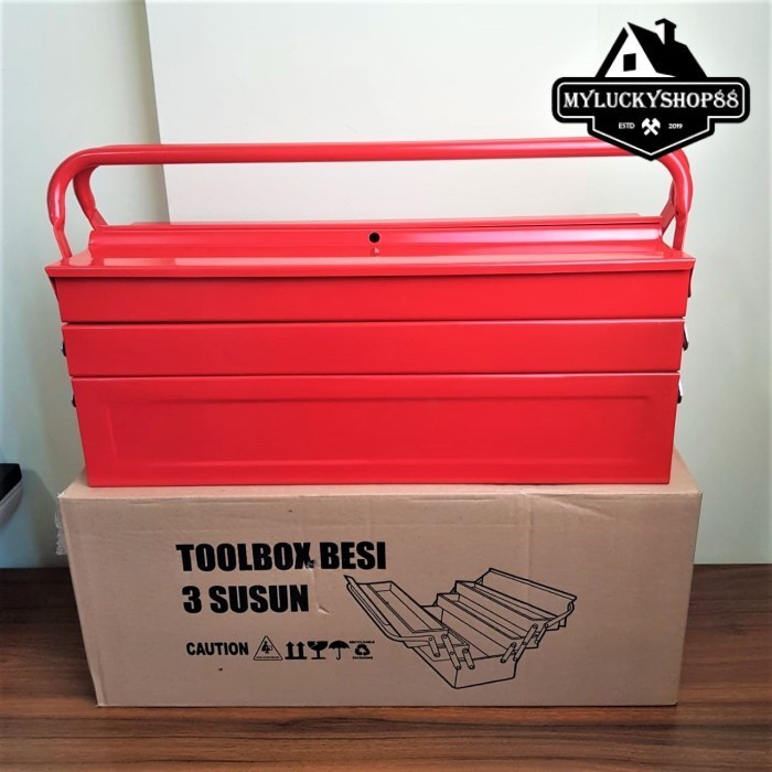 Jual Tool Box Besi 3 Susun - Toolbox Kotak Perkakas Dan Peralatan ...