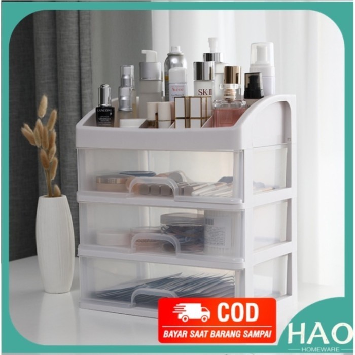 Jual RK03 Rak BESAR Kosmetik 3 Laci Susun/Makeup Storage Organizer ...