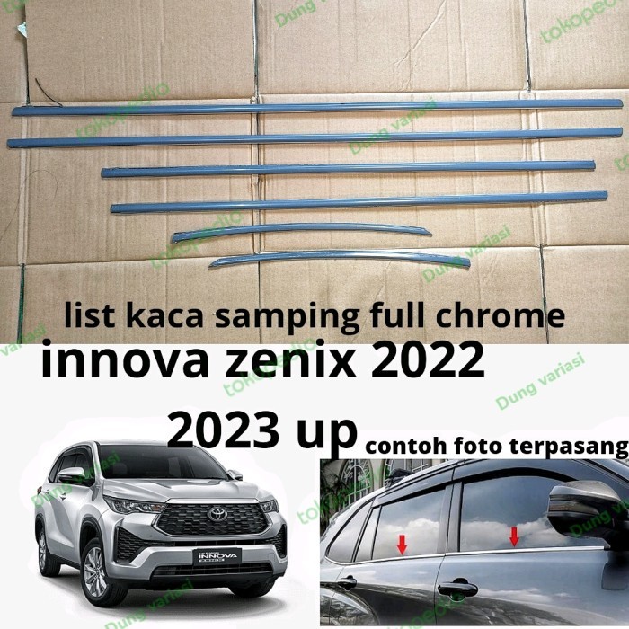Jual Ready list kaca samping Innova Zenix 2022 2023 2024 Chrome ...