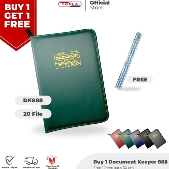 Jual Document Keeper 888 Map Dokumen Berkas Resleting Anti Air TOPLA ...