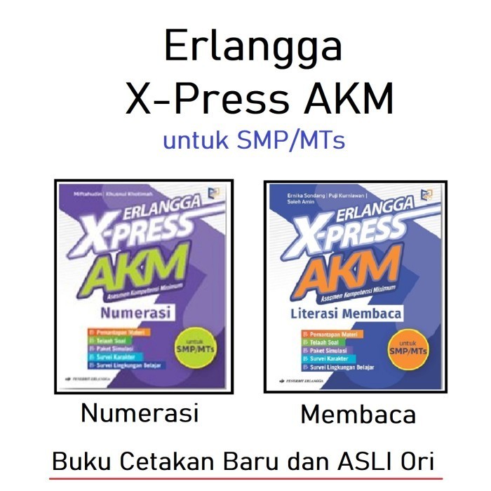 Jual Buku Erlangga X-Press Akm Smp Literasi Membaca Dan Numerasi ...