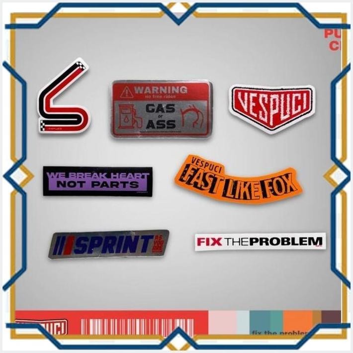 Jual [VCW] VESPUCI STICKER PACK VOL.1 ISI 5 PCS | Shopee Indonesia