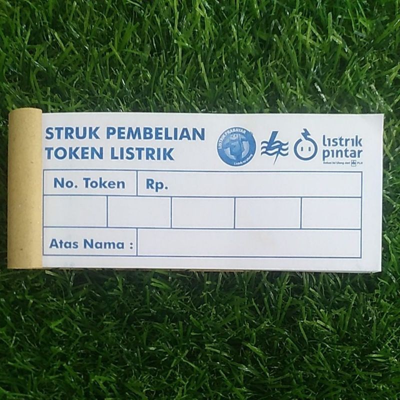 Jual NOTA PEMBELIAN TOKON LISTRIK KECIL ISI 50 LEMBAR UKURAN 4,5X10,5 ...