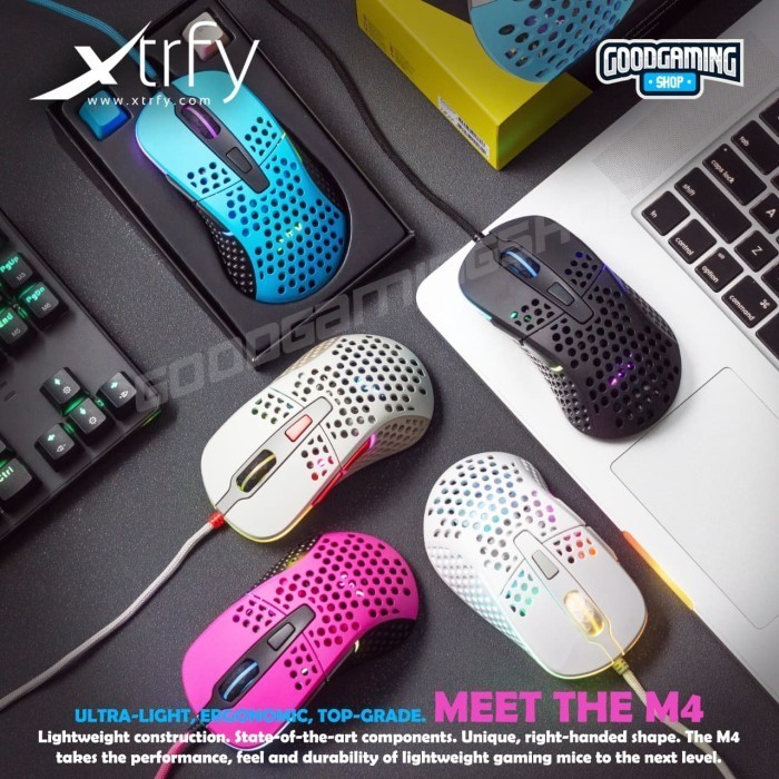 Jual Ready Xtrfy M4 RGB - Ultra-Light Gaming mouse | Shopee Indonesia