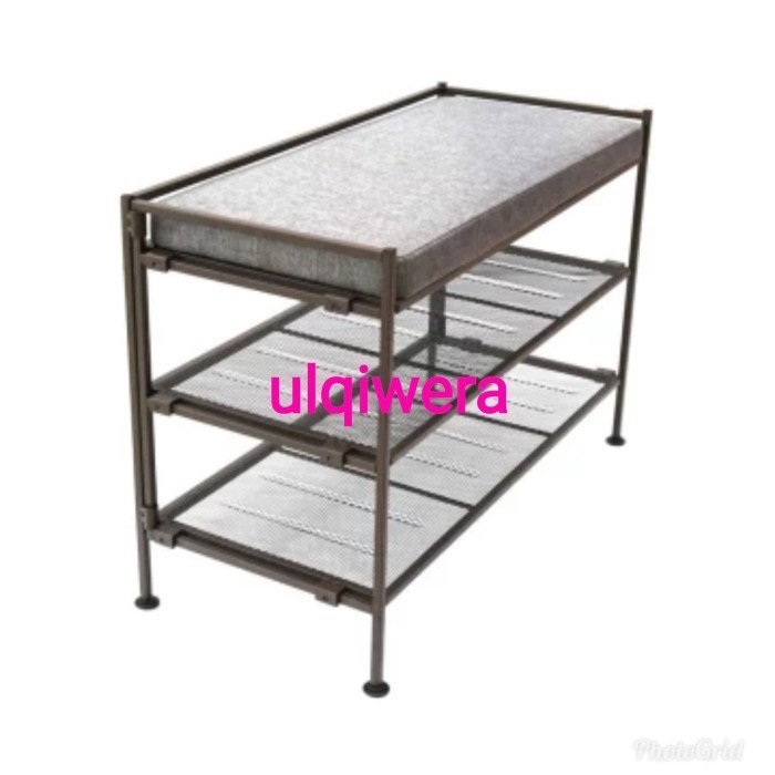 Jual Masterspace Rak Sepatu Bench Top 3 Tingkat - Abu-Abu | Shopee ...