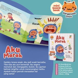 Jual sd-46 buku Seri Pengenalan mengenal Emosi anak boardbook buku anak ...