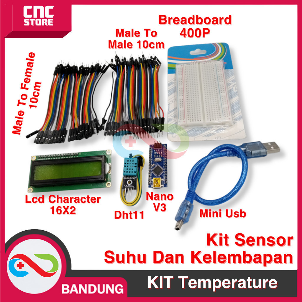 Jual MC KIT TEMPERATURE SENSOR MODULE DHT11 DIY SENSOR SUHU DAN ...