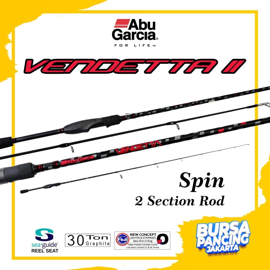 Jual Abu Garcia Joran Spinning Vendetta II 180cm Carbon 30TON Full
