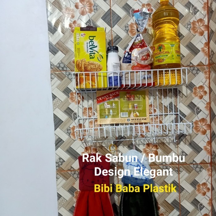 Jual RAK BESI GANTUNG SABUN/BUMBU DAPUR SERBAGUNA -VENNY BESAR ...