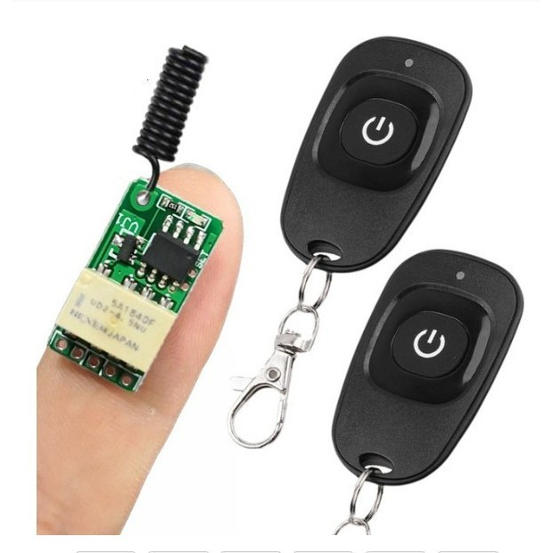 Jual Push Button 433Mhz Mini Relay Contact Rf Wireless Switches ...