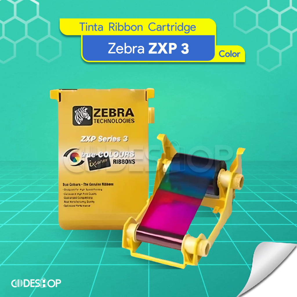 Jual Ribbon Tinta Warna Color Printer Zebra ZXP3 YMCKO 200 SISI 