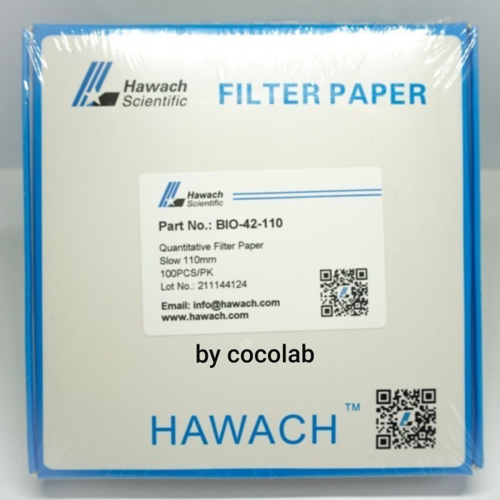 Jual Filter Paper No 42 HAWACH Kertas Saring setara Whatman - 90 mm ...