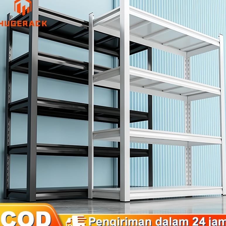 Jual Rak besi siku lubang Rak Besi 5/6 Susun Rak gudang Serbaguna ...