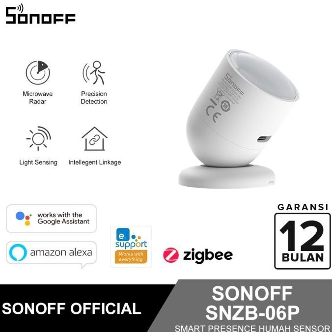 Jual Sonoff Smart Motion Sensor Zigbee Snzb06P Human Presence Sensor ...