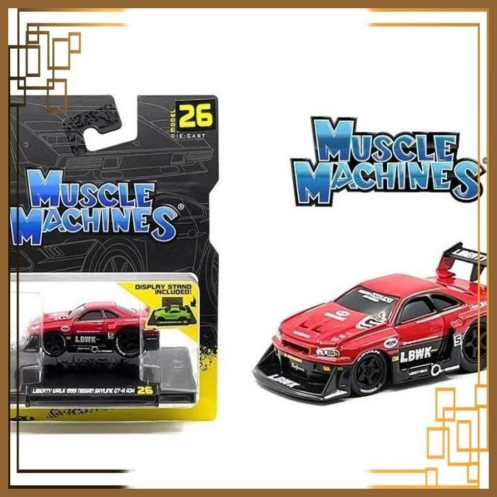 Jual [GZC] MAISTO MUSCLE MACHINES 1999 NISSAN SKYLINE GT-R R34 LBWK ...