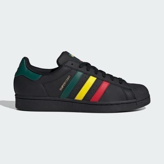 Jual Sepatu Adidas Superstar Rasta Core Black Mens Limited Edition ...
