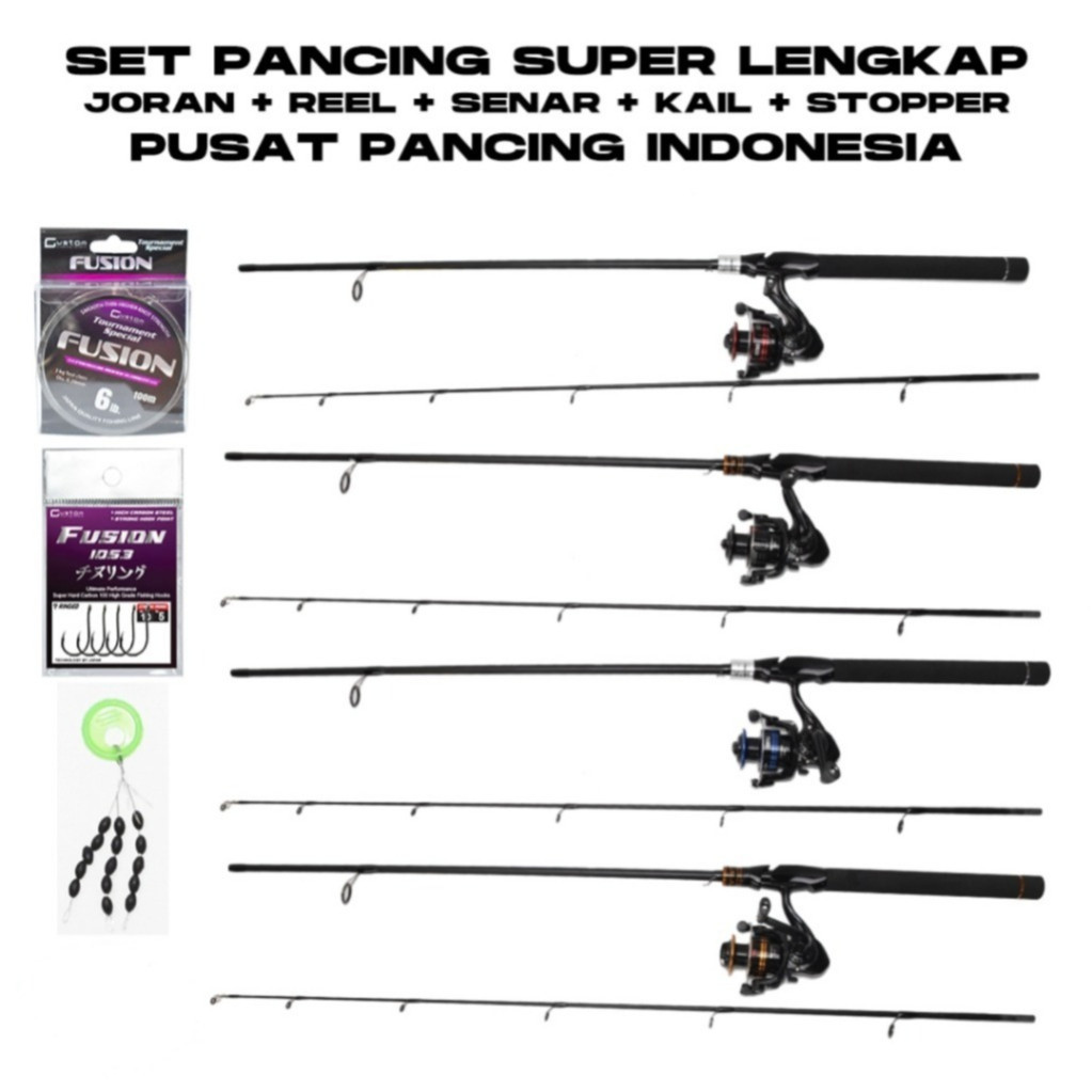 Jual Set Pancing Super Lengkap Joran Tornado Black Lotus - Reel Centro ...