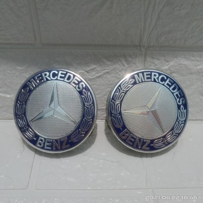 Jual Tersedia Dop Velg Roda Emblem Mercedes Benz Mercy Classic Blue ...