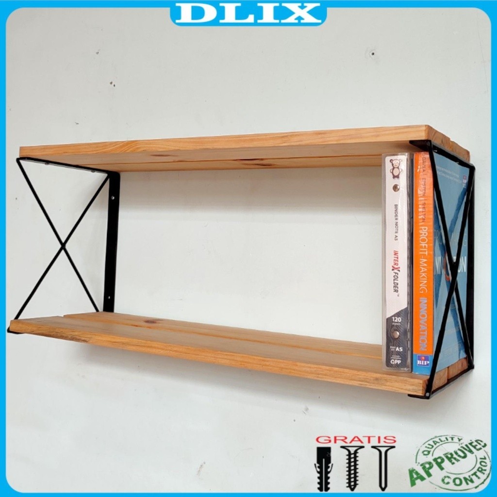 Jual Rak Industrial Minimalis Serbaguna x large/ Rak Buku Vintage ...