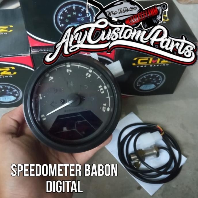 Jual spidometer speedometer digital custom caferacer scrambler bober ...