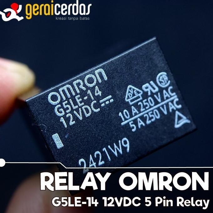 Lotto 10 Pezzi Relè OMRON G5LE-14-24VDC 5 Pin 24V - 3