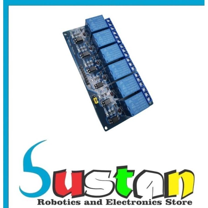 Jual Relay Module 24V 6 Channel With Optocoupler Led For Arduino Ready ...