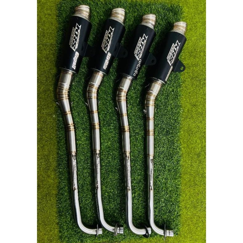 Jual eq-77 Knalpot KRS racing Fulset All bebek Vega/Jupiter/Supra ...