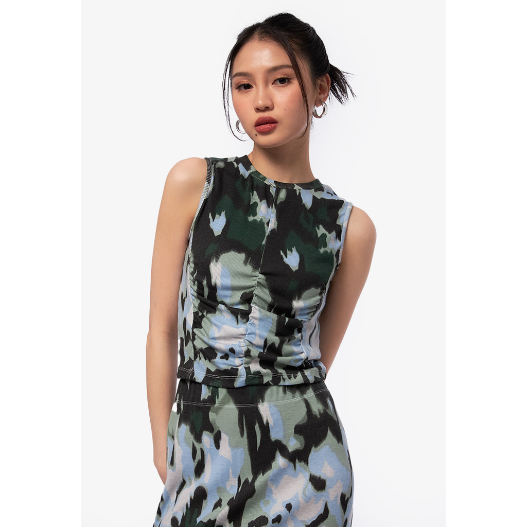 Jual COLORBOX Printed Sleeveless Top Multicolor | Shopee Indonesia
