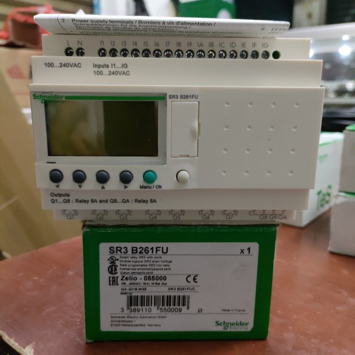 Jual SR3 B261FU SCHNEIDER/ SMART RELAY ZELIO SR3B261FU 100-240V ...