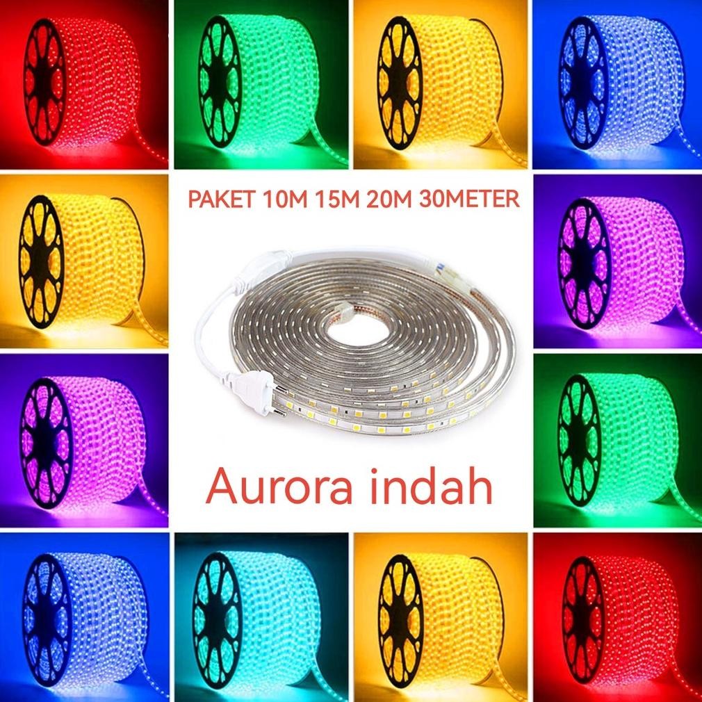Jual Racun Shopee Paket Lampu Led Strip Selang 5050 10M 20M 30 Meter ...