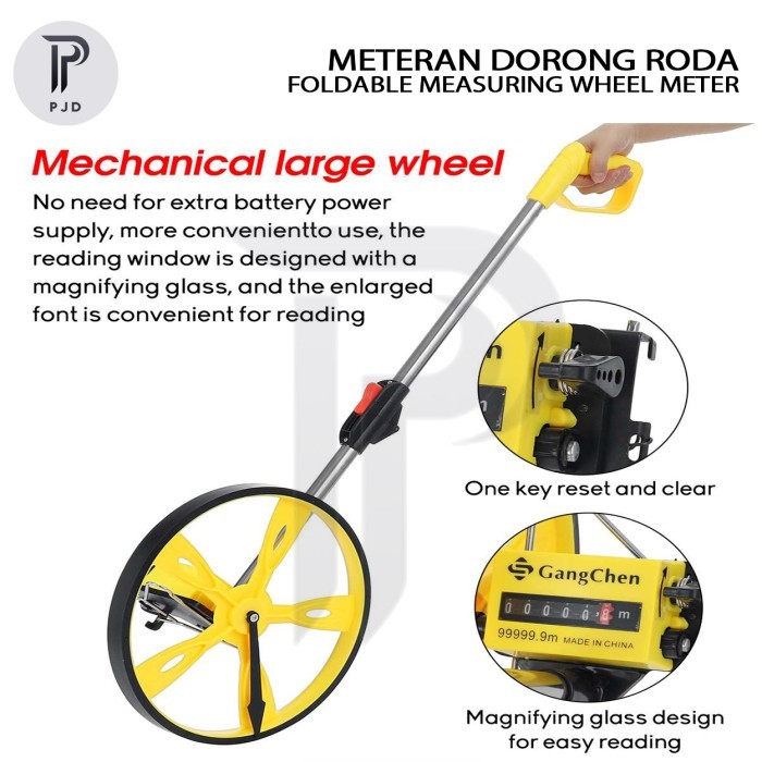 Jual Meteran Dorong Roda Foldable / Measuring Wheel Meter/Alat Ukur ...