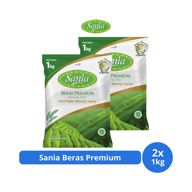 Jual Sania Beras Premium 1kg x 2 pcs | Shopee Indonesia