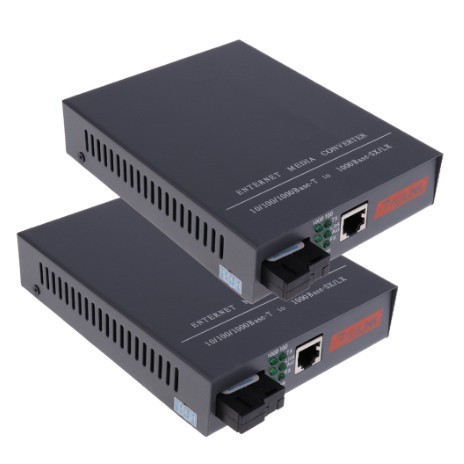 8-Port Gigabit Media Converter fibra ottica ricetrasmettitore di potenza inversa