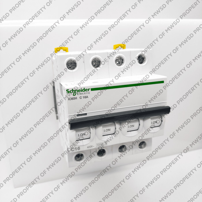 Disjoncteur IC60H 4P 16A Courbe D - Schneider Electric Protection Haute Performance