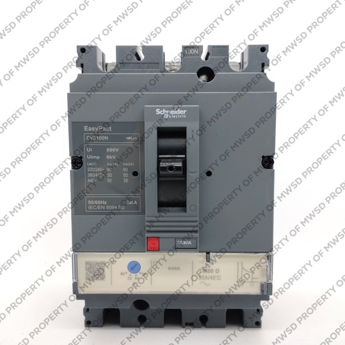 Jual SCHNEIDER MCCB CVS100N 3P 80A 50KA lv510476 | Shopee Indonesia