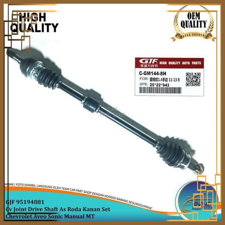 Jual [CVP] CV JOINT DRIVE SHAFT AS RODA KANAN SET CHEVROLET AVEO SONIC ...