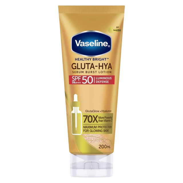 Buy Vaseline Gluta-Hya SPF50 200ml Free Lip Care Rosy Tinted 200ml - foto 1
