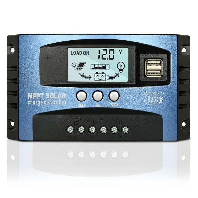 Jual Premium 50A 12V 24V Solar Charge Controller AUTO Dual USB Solar ...