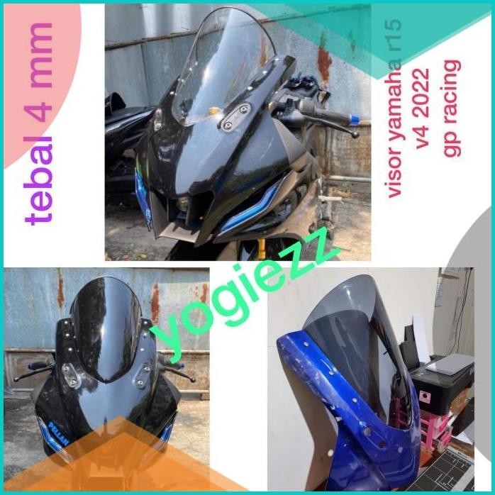 Jual windshield all new yamaha r15 v4 visor yamaha r15 flyscreen yamaha ...
