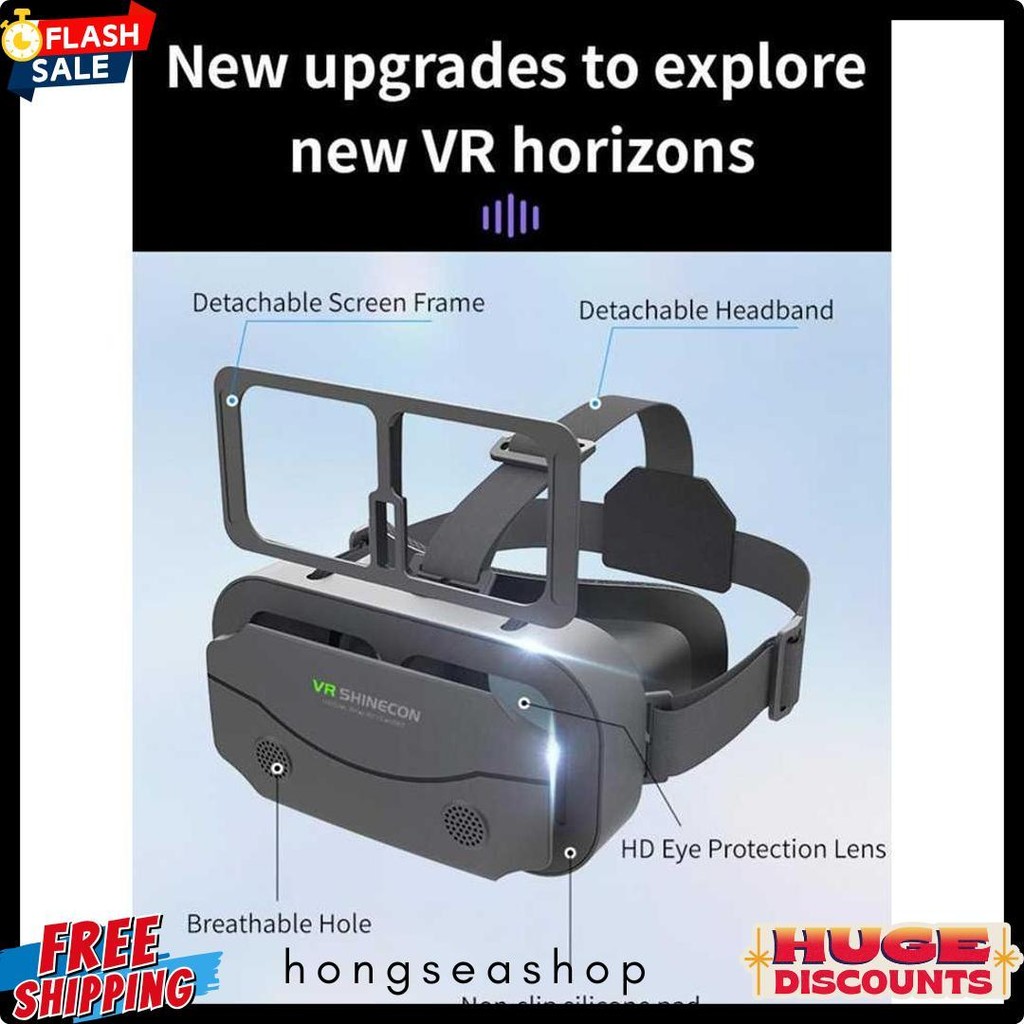 Jual [ Cod ] Shinecon Vr Box Imax Giant Screen Virtual Reality Glasses ...