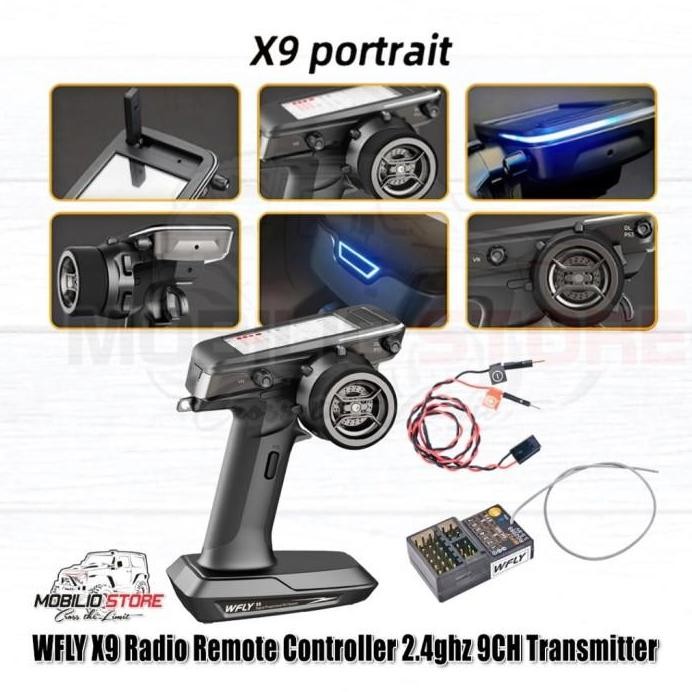 Jual WFLY X9 Radio Remote Controller 2.4GHz 9 Channel Transmitter RC ...