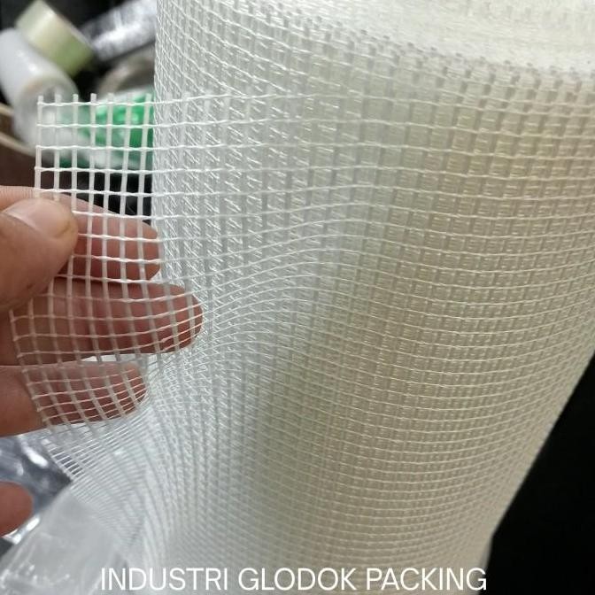 Jual Fiberglass Mesh Fibermesh Waterproof Net 5Mm (1M X 50M )Serat ...