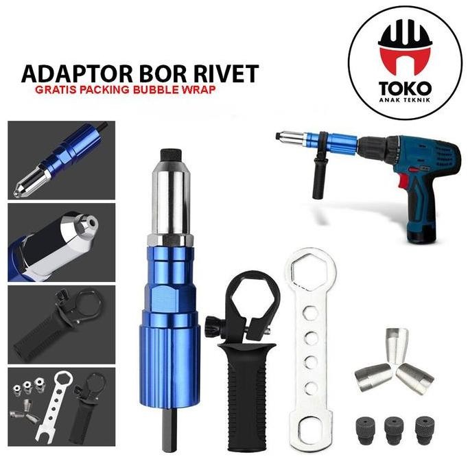 Jual Alat Rivet Tang Rivet Ripet Sambung Konverter Bor Rivet Gun ...