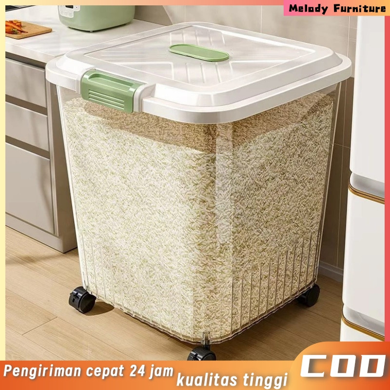 Jual tempat menyimpan beras rice box toples beras tempat beras 10 kg ...
